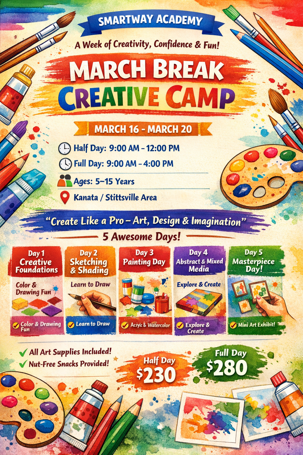 Smartway Academy March Break Creative Camp 2026 π¨β¨